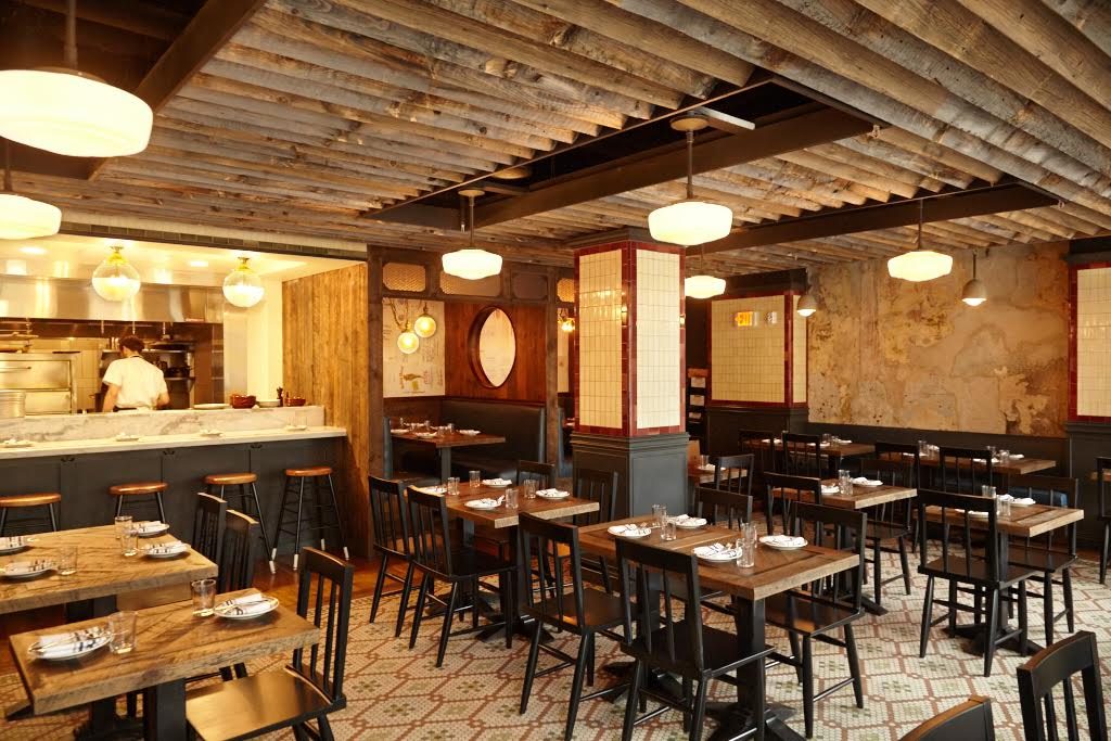 The 90-seat dining room is initially open for dinner, but will eventually serve lunch and weekend brunch.