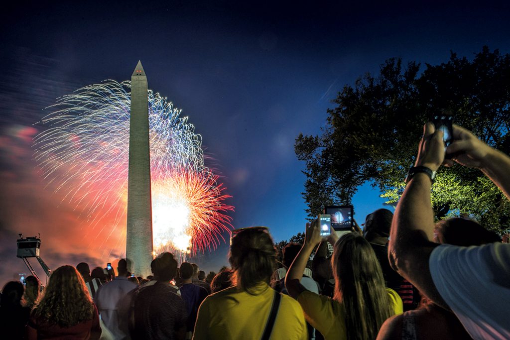 2016_July_fireworks - Washingtonian Photograph by Bill O'Leary/The Washington Post via Getty Images. (July 2016/Chesapeake Bay)