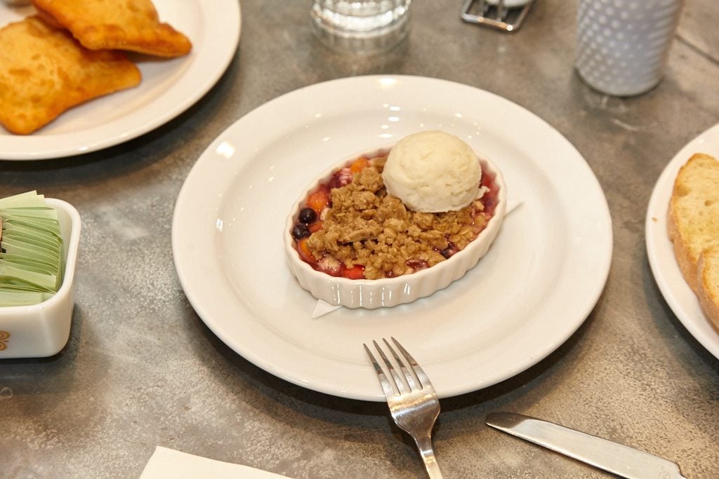 IMG_2082 - Washingtonian Head to the bakery for sweets and pastries, or settle into the long booth for desserts like a seasonal crumble with dairy-free ice cream.