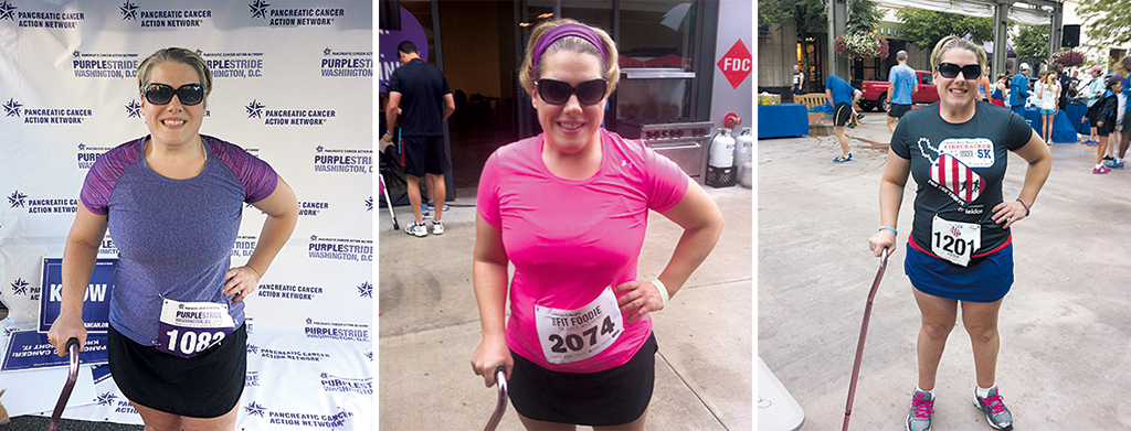 Jamie-Watts-race-1-2-4 - Washingtonian Watts challenged herself to run 34 races in the year before she turned 34. When she started in June 2014, she had no idea if she'd finish. Photographs courtesy of Jamie Watts.