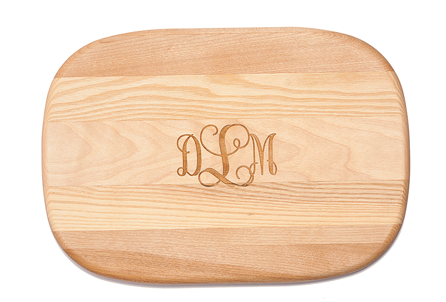 Monogram_cutting-board-tuckernuck - Washingtonian Carved Solutions cutting board, at Tuckernuck.