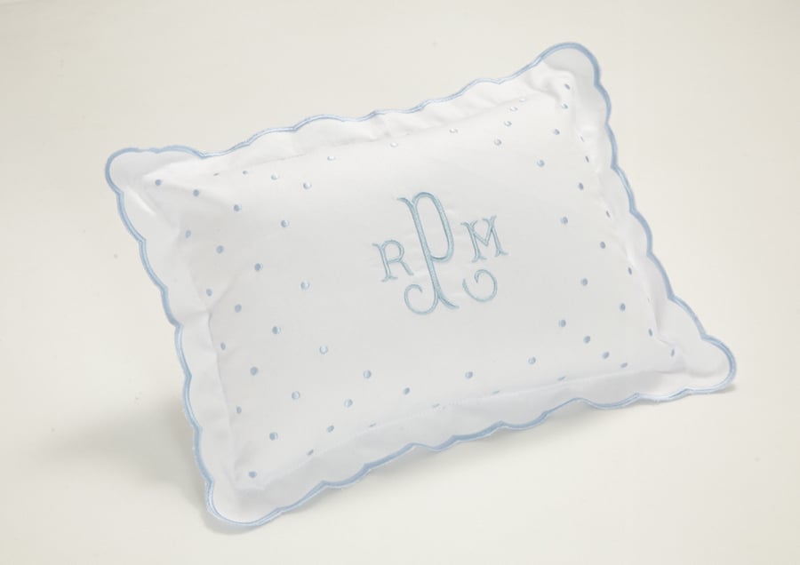 Monogram Baby Pillow, at Del Ray Monograms