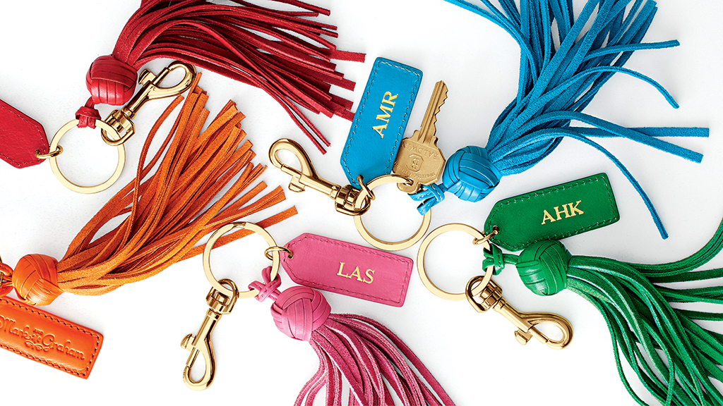 Mark & Graham key chains ($49) are great gifts.