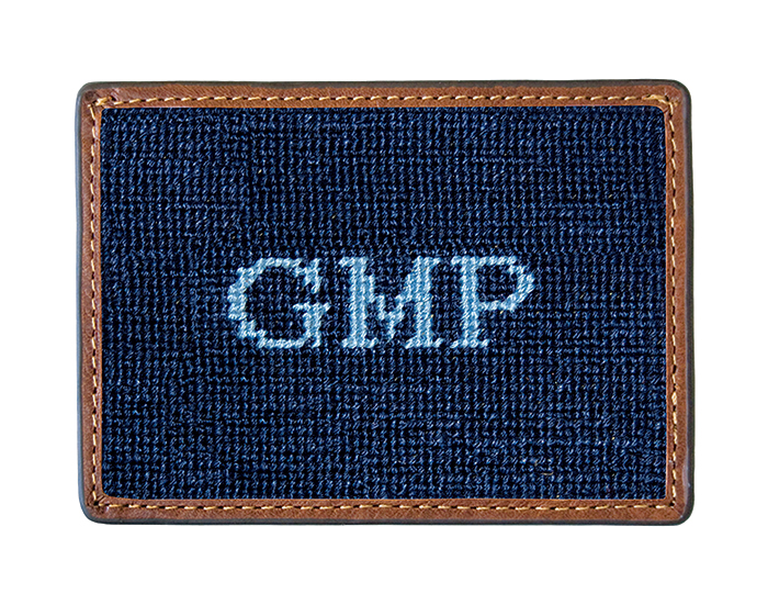 Monogram_smathers-branson-card-wallet - Washingtonian Monogrammed card wallet, at Smathers & Branson