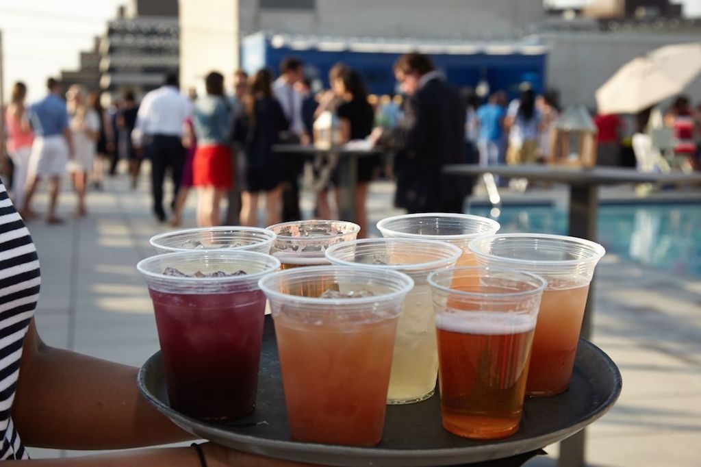 Sip a cold drink by the pool at the Liaison Capitol Hill hotel. Photograph by Jeff Elkins