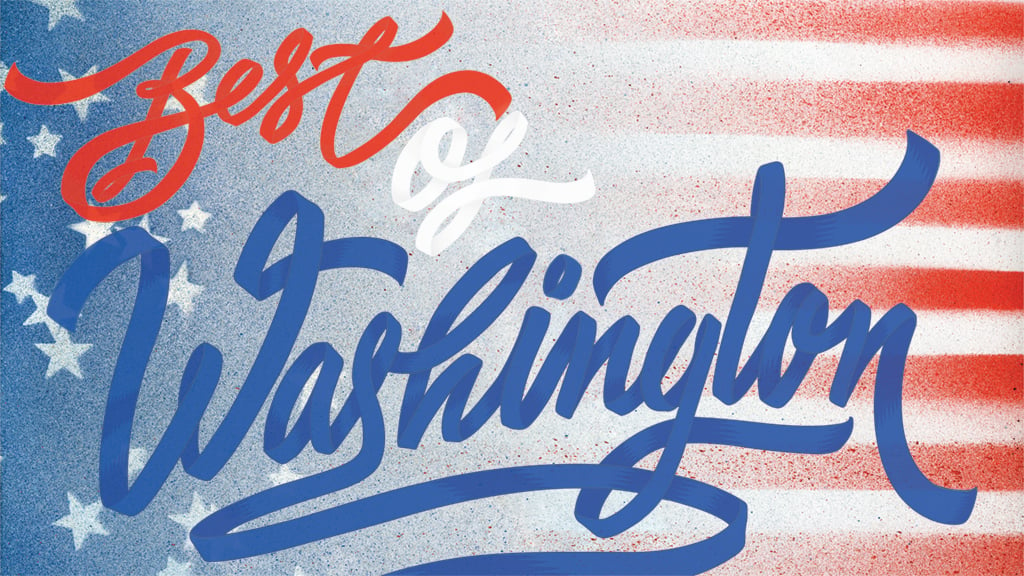 Best of Washington, Typography by I Love Dust; flag pattern by Brian Kaspr.