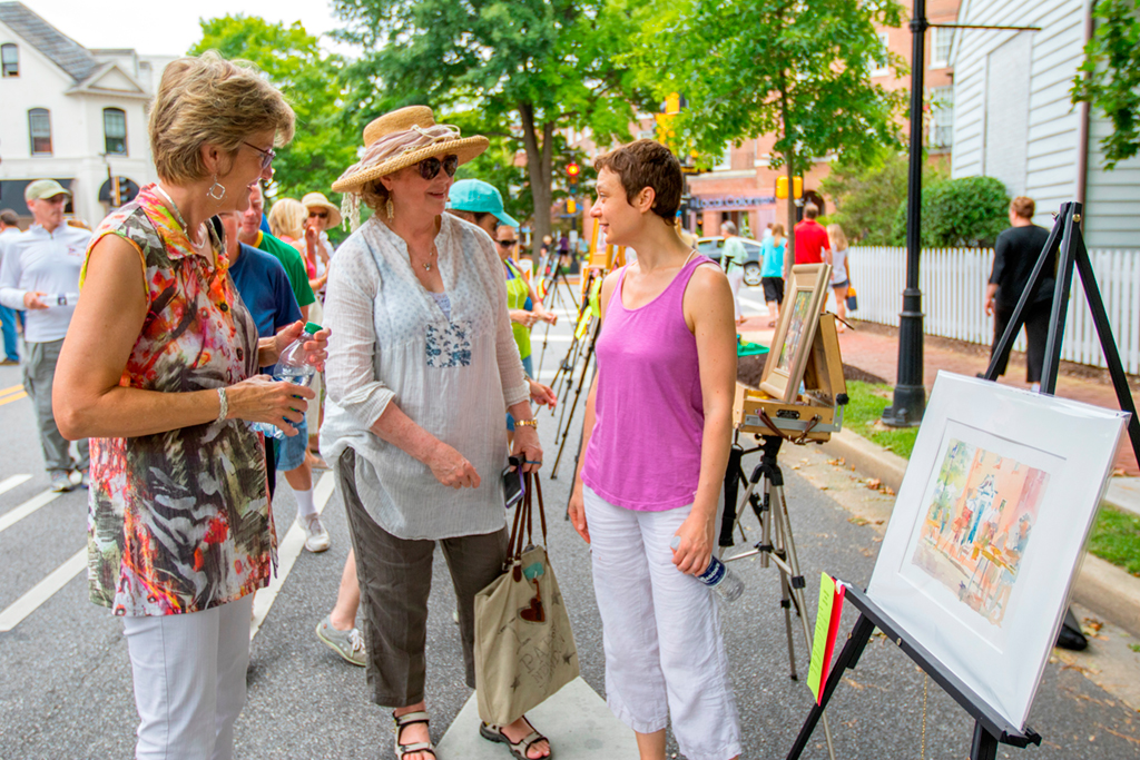 chesapeake-bay-festivals_plein-air-easton-2 - Washingtonian Easton's Plein Air festival. Photograph by Mark Sandlin.