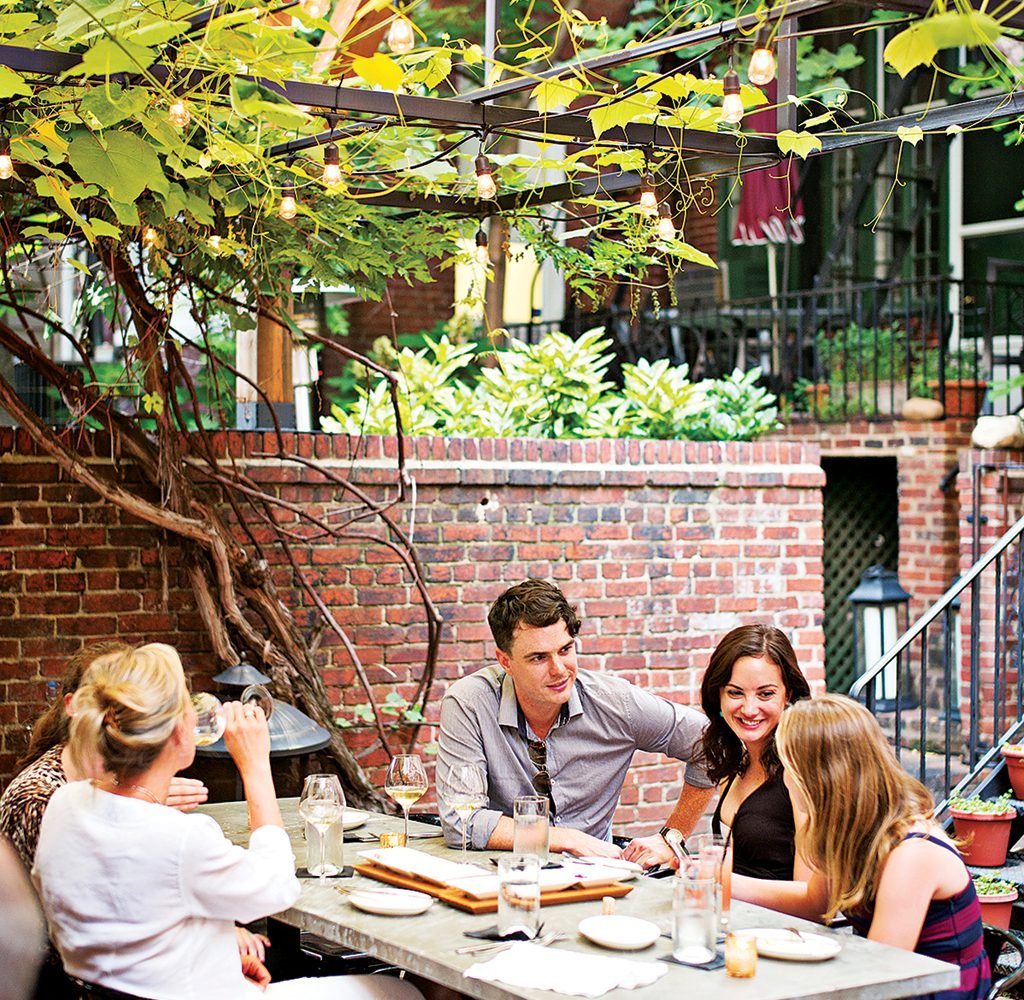 Iron Gate's outdoor patio is hard to beat. Photograph by Scott Suchman.