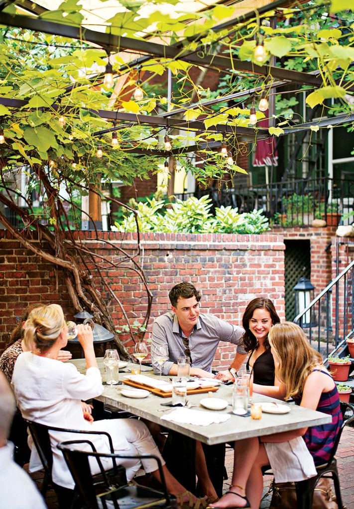 Iron Gate's outdoor patio is hard to beat. Photograph by Scott Suchman.