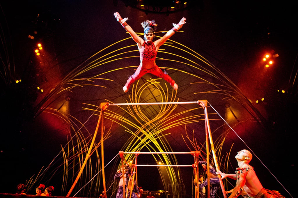 Cirque du Soleil uses Old Montreal as a launching ground for its latest shows. Photograph by Charles William Pelletier/Cirque du Soleil.