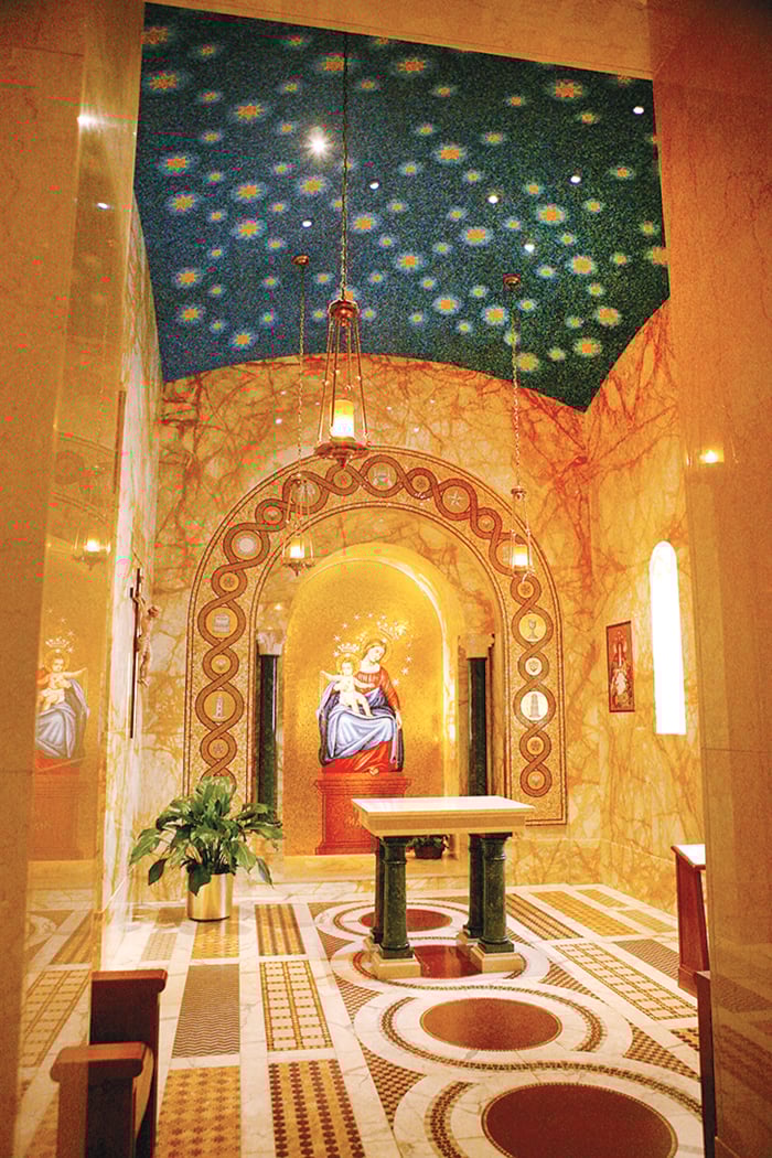peaceful-places-around-dc-basilica-of-the-national-shrine - Washingtonian Photograph by Evy Mages.