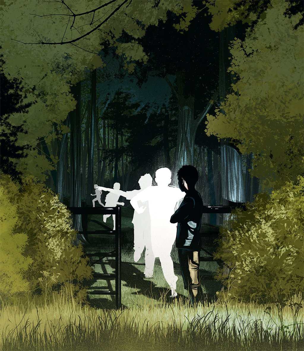 2016_August_ann-patchett-new-book-commonwealth - Washingtonian Ann Patchett puts Virginia at the center of her new novel about how the landscape haunts Americans' understand of our past. Illustration by Jonathan Bartlett.