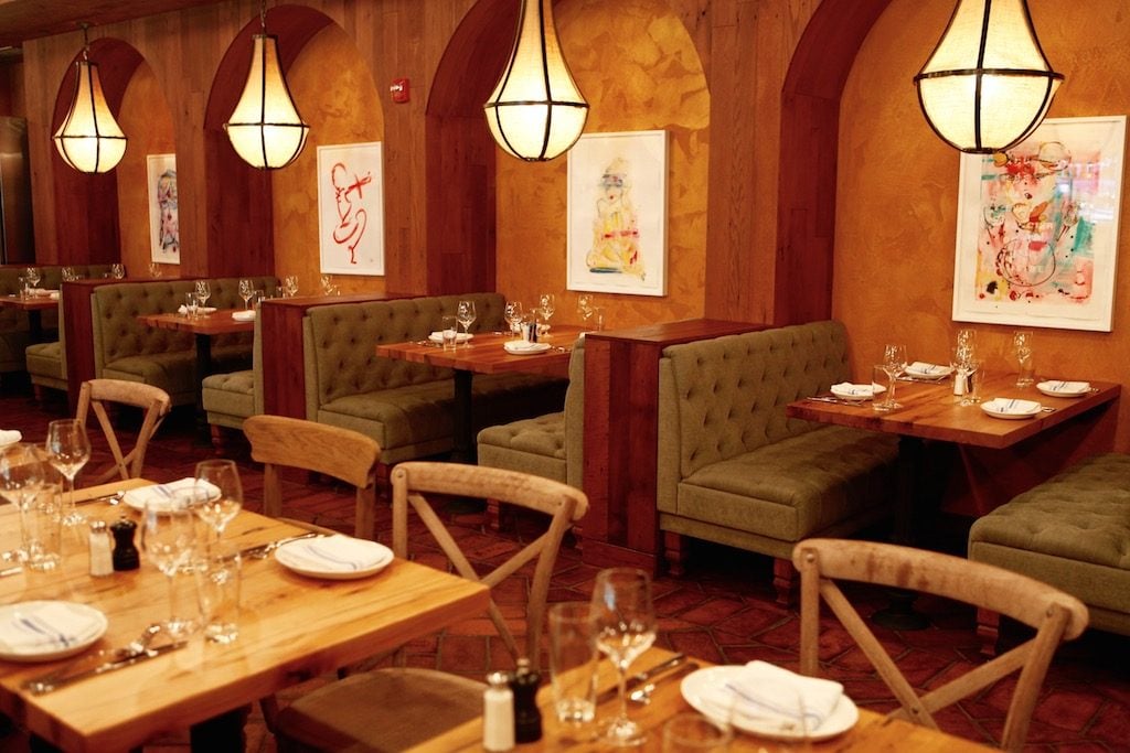 CasolareRoom1 - Washingtonian Artist Adrienne Schlow, the chef/owner's wife, contributed works for the restaurant. Photograph by Evy Mages