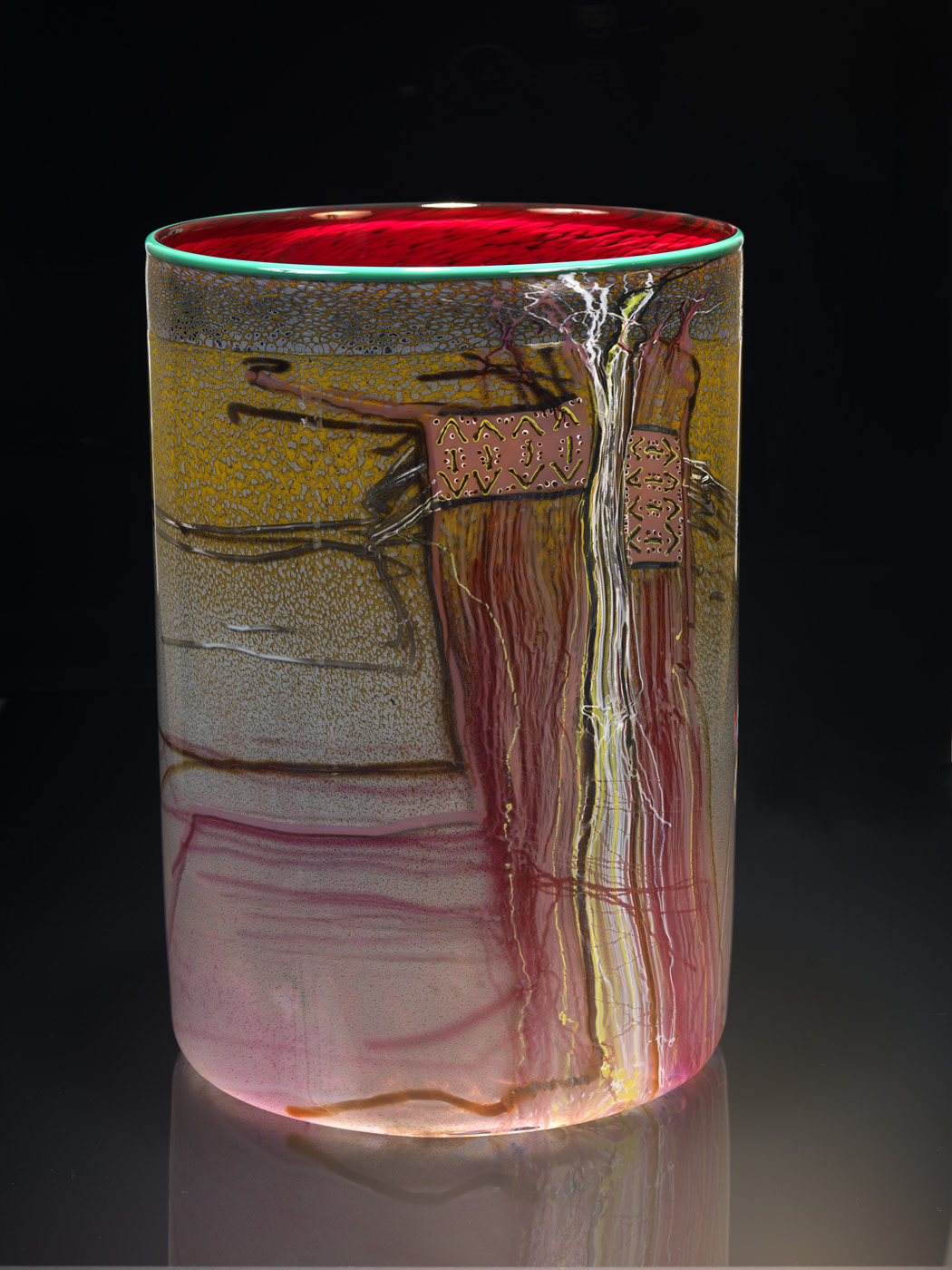 2002.8.1 014 - Washingtonian Blanket Cylinder Series, Dale Chihuly, 1984.