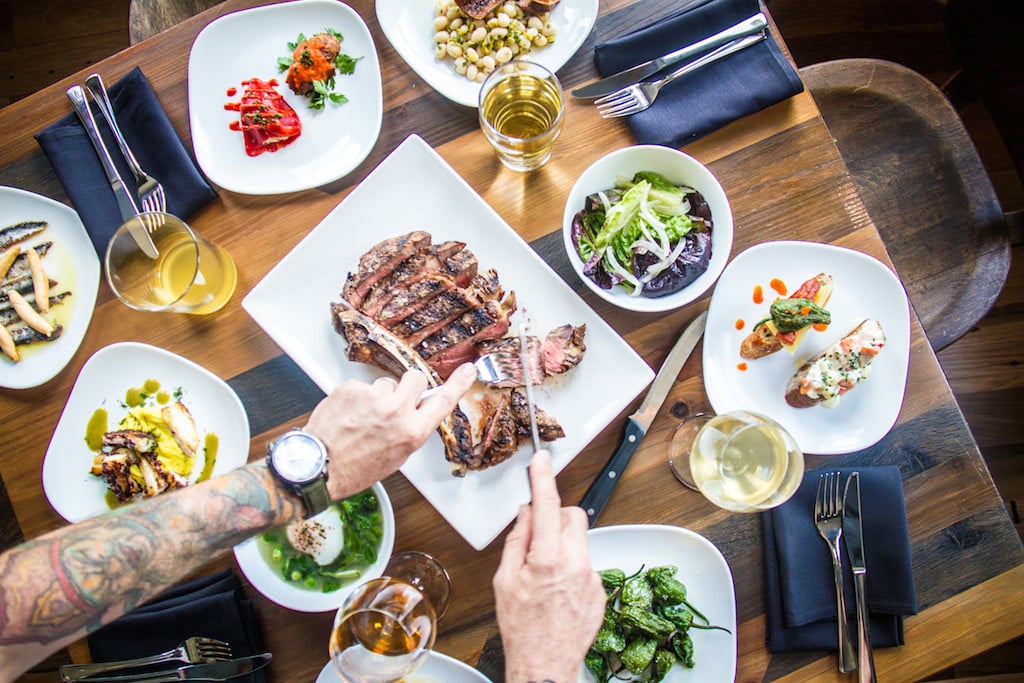 Full Table-14 - Washingtonian Anxo Cidery & Pinxtos bar opens in Shaw with a global variety of ciders and Basque cuisine. Photograph by Farrah Skeiky.