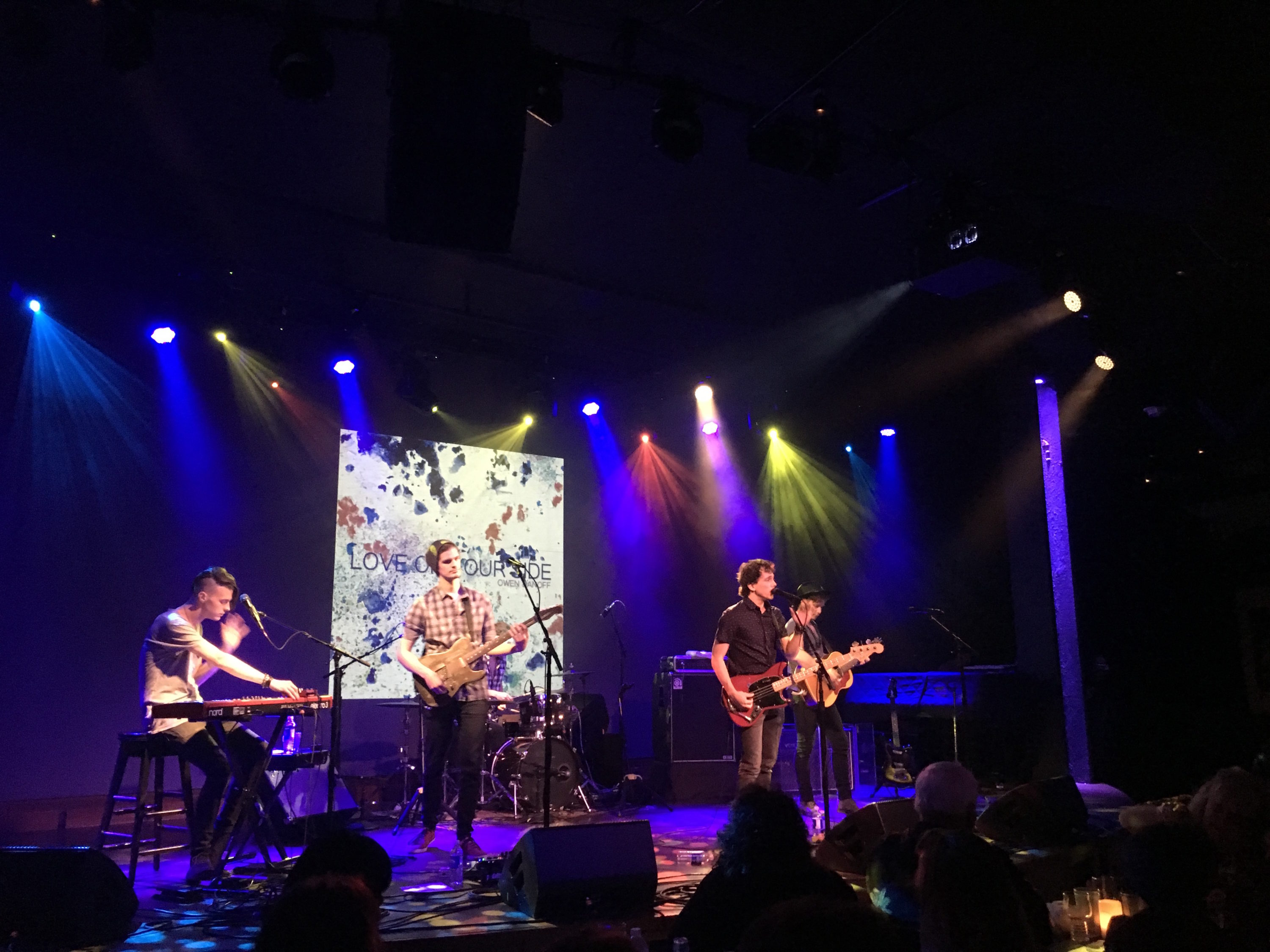 Owen and his band at the Hamilton.