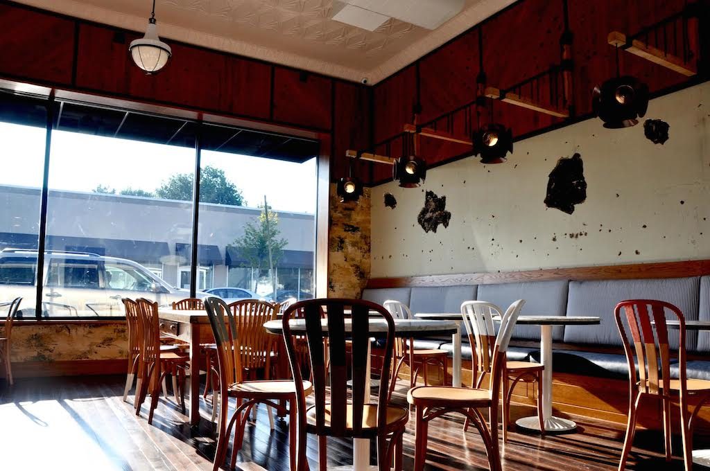 Junction Seating Area - Washingtonian The 55-seat space is open daily for breakfast at 7 am, and serves guests through dinner.