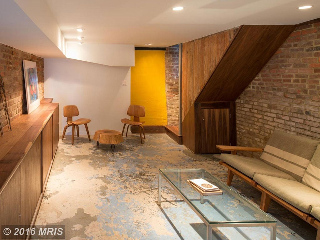 basement alexandria row house