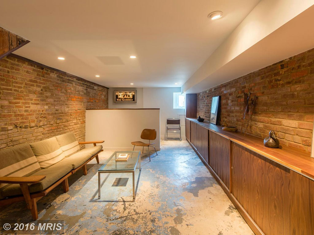 basement alexandria row house