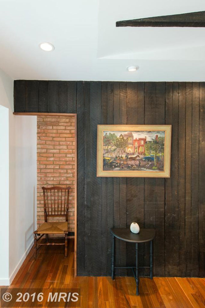 master bedroom wall detail alexandria row house