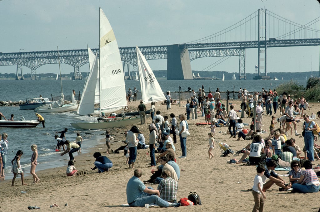 Sandy Point State Park. Photograph by Lowell George/Getty Images.