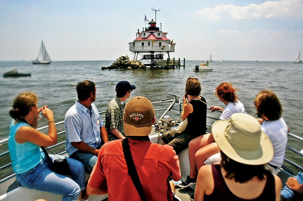 chesapeake-bay-thomas-point-shoal-lighthouse - Washingtonian Photograph by Pouya Dianat/Getty Images.