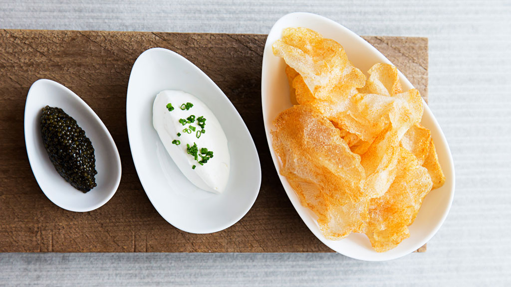 Get your fill of fancy potato chips at Kinship. Photograph by Scott Suchman.