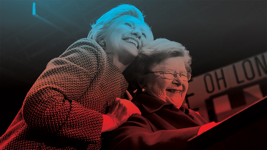 hillary-clinton-emails_hillary-barbara-mikulski - Washingtonian Photograph by EPA/Alamy.