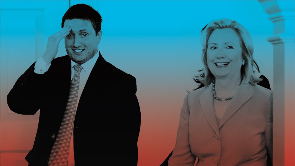 hillary-clinton-emails_hillary-lol - Washingtonian Phillipe Reines and Hillary Clinton. Photograph by Marvin Joseph/Getty Images.