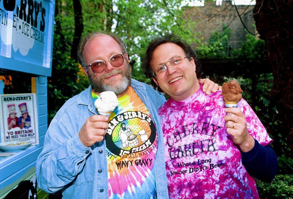 Ben Cohen and Jerry Greenfield. Photograph by Presselect/Alamy.