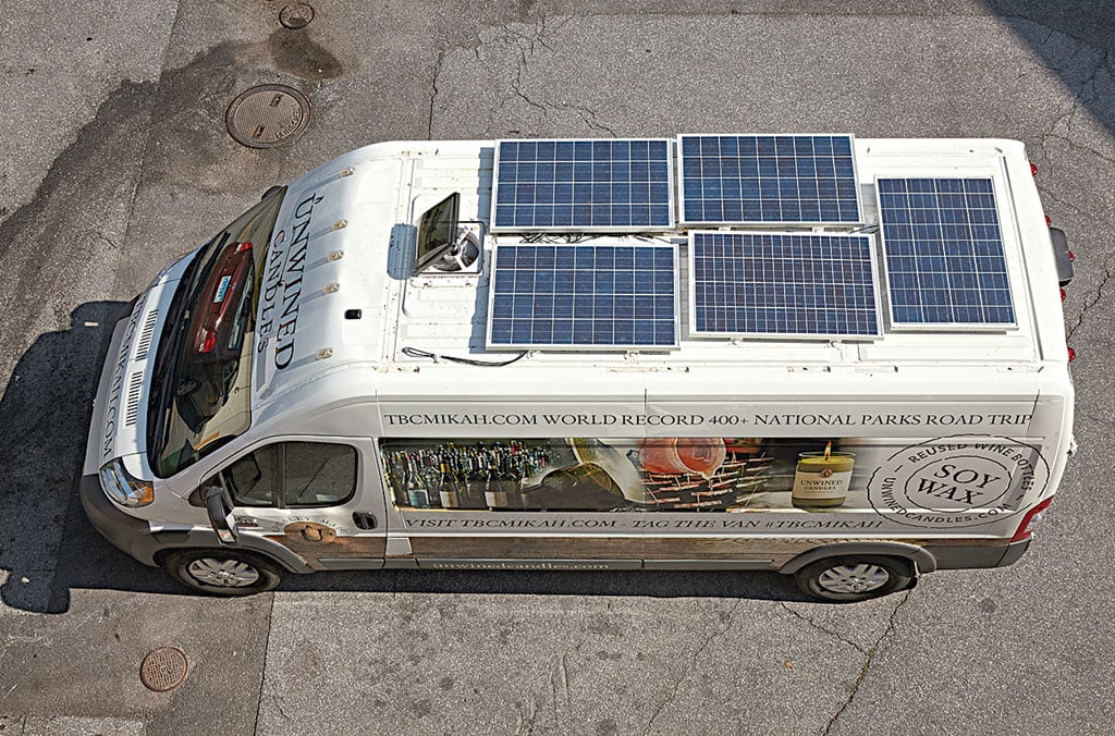 mikah-meyer-van-travel-america-national-park-service-solar-panels - Washingtonian Most everyday needs are powered by solar panels. Photograph by Jeff Elkins.