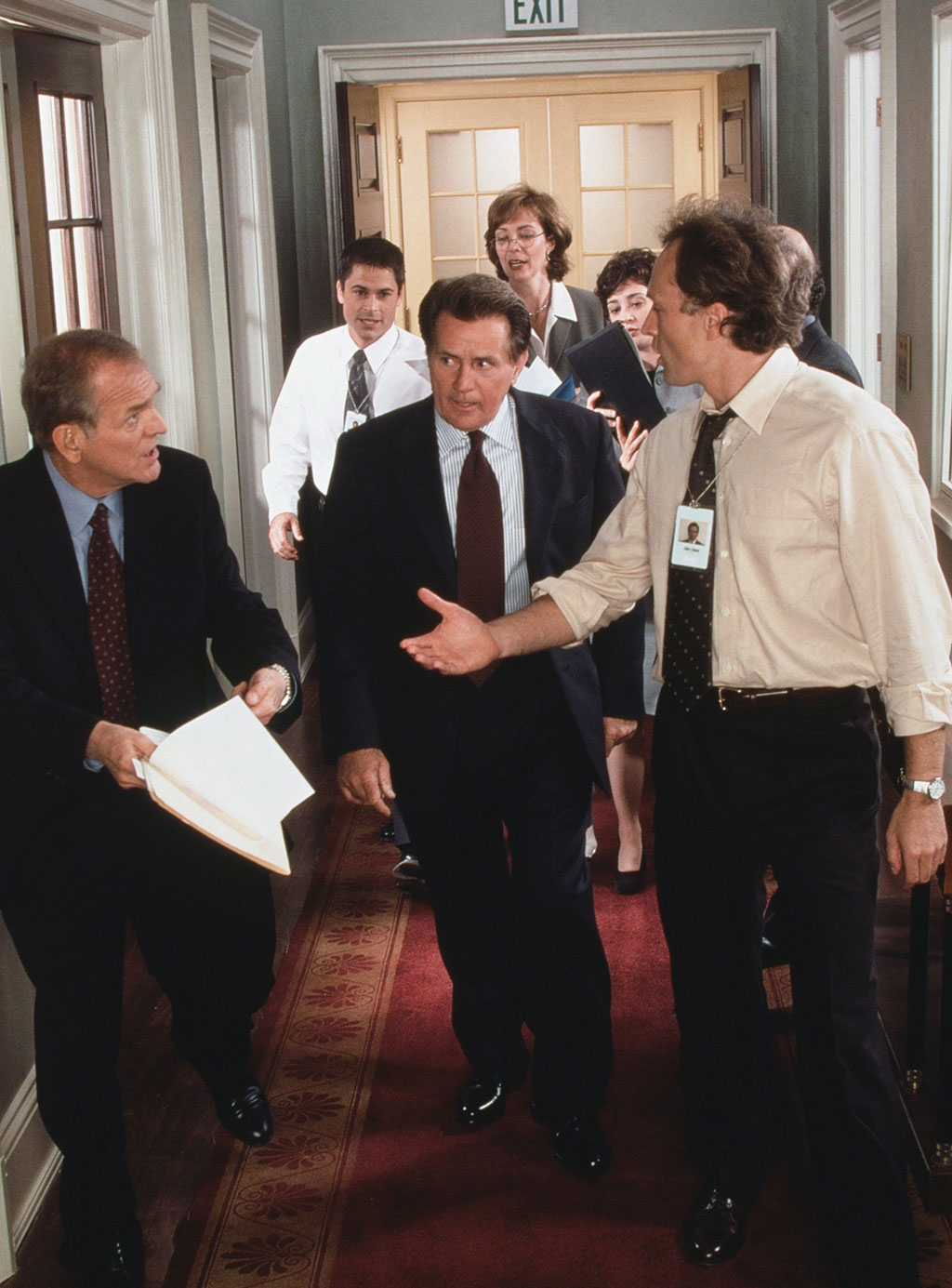 "Walk and talk" was first heard in Episode 2, "Post Hoc, Ergo Propter Hoc." Photograph by Kevin Foley/NBS/Getty Images.