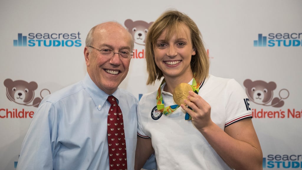 CEO Kurt Newman and Katie Ledecky. Photo courtesy of Children's National Health Systems. 