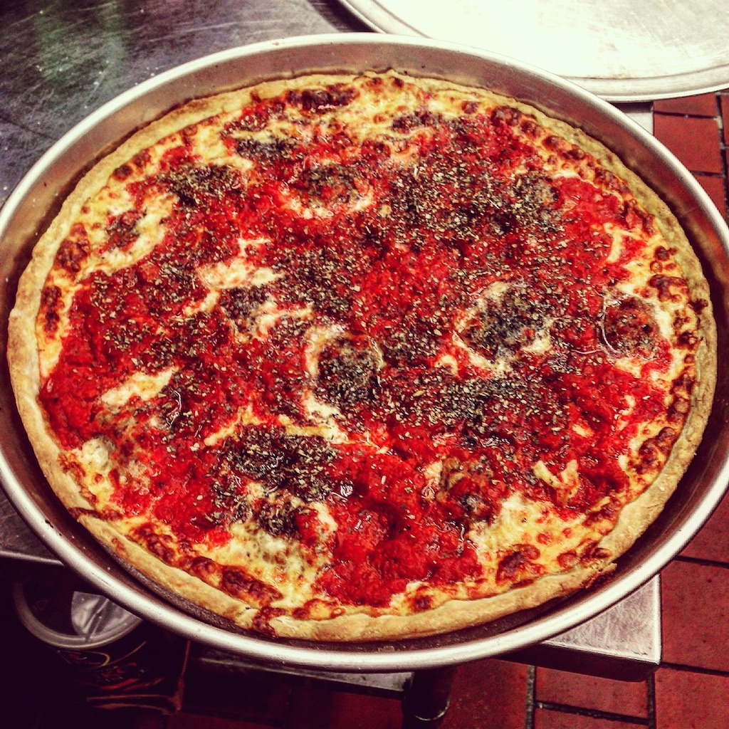Get your Chicago pizza fix at Vin & Vic's, popping up at Cap Lounge. Photograph courtesy of Vin & Vic's