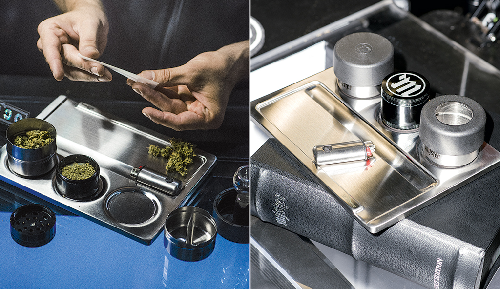 davis-clayton-kiyo-myster-marijuana-weed-storage-container-magnetic-stashtray - Washingtonian Davis Kiyo wanted to make an upmarket storage container for pot smokers. His invention: the magnetic Stashtray.