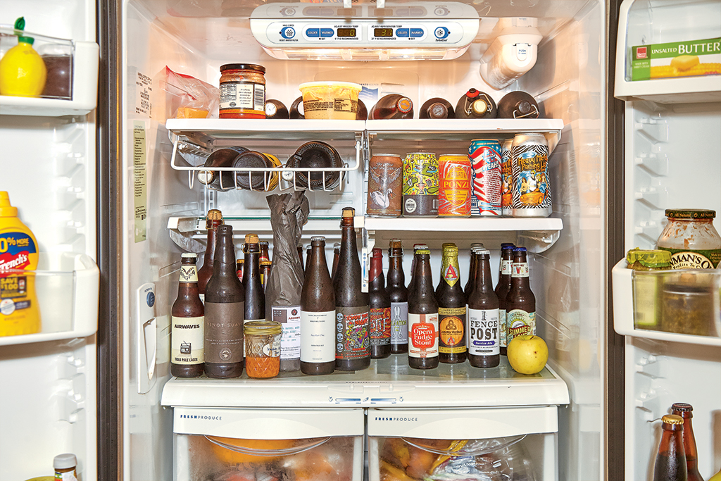 dc-beer-nerd-fridges_katie-marisic - Washingtonian DC beer nerds. Photograph by Jeff Elkins.