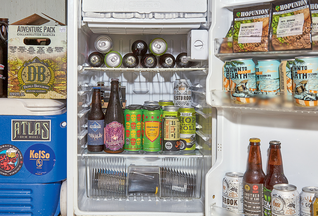 dc-beer-nerd-fridges_madeline-marshall - Washingtonian DC beer nerds. Photograph by Jeff Elkins.