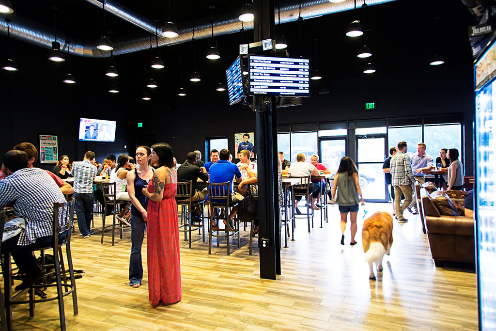 Jailbreak is a roomy brewery (great for large groups) and has comfy couches to watch sports. Photograph by Scott Suchman.