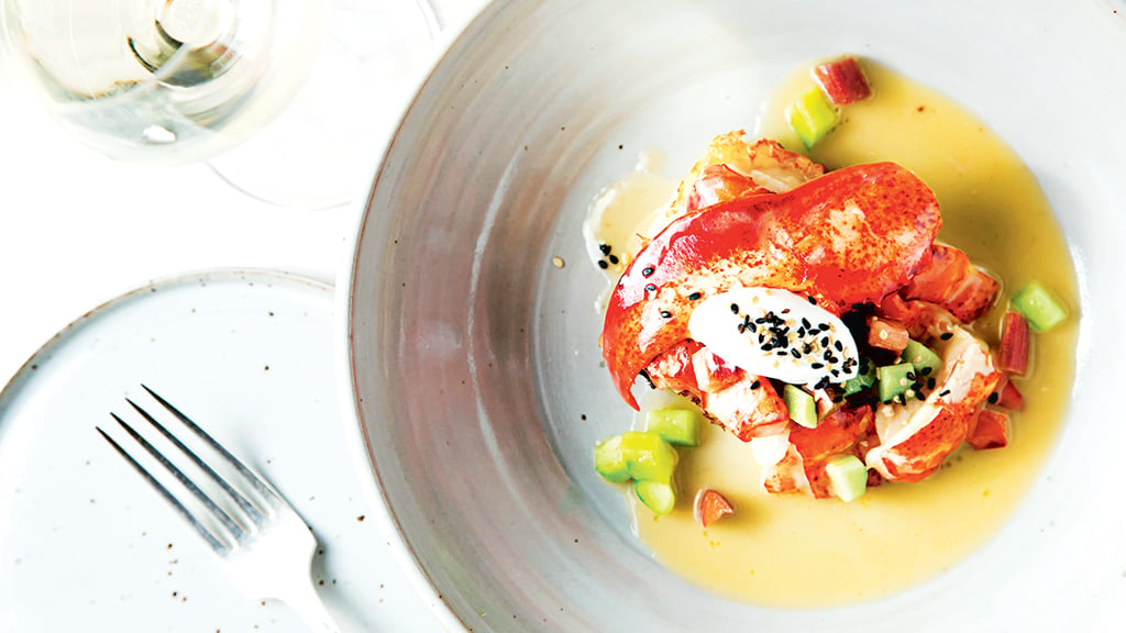 Brioche French toast with lobster. All photographs by Scott Suchman.