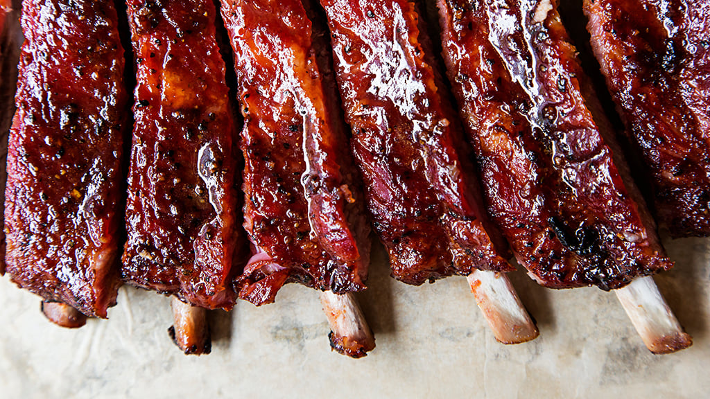 Pork ribs at Oklahoma Joe's. Photograph by Scott Suchman.