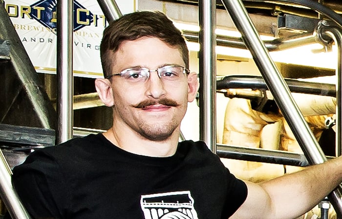 The lead brewer at new District Brewing Co., Mike Sutherland. Photograph by Scott Suchman.
