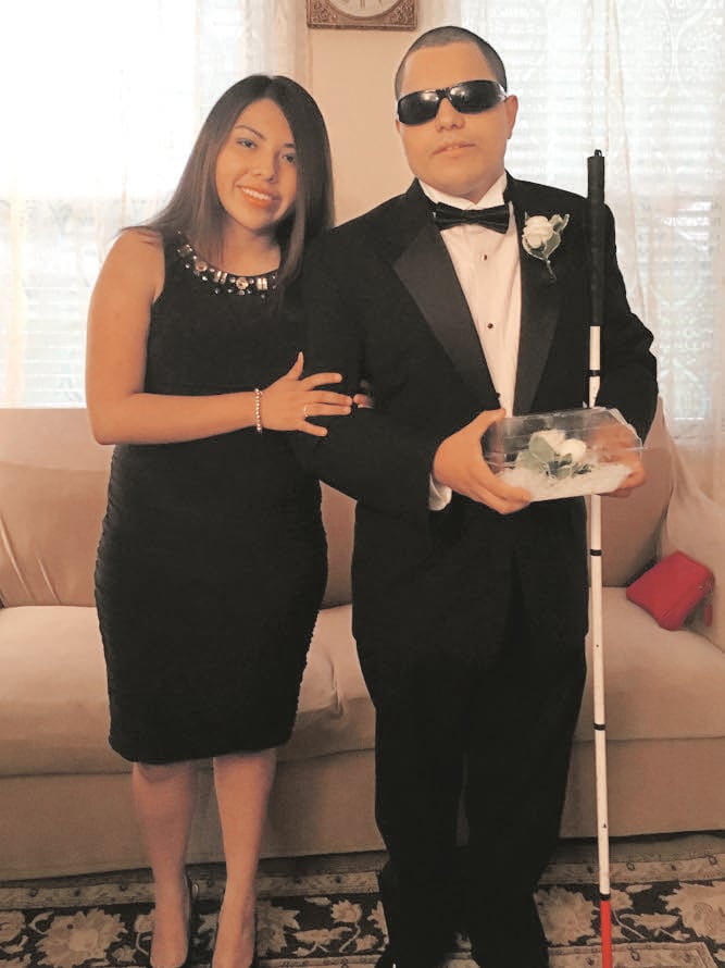 CREDIT: Courtesy Cantos Family - Washingtonian Leo at the prom with Arian Argote. Photo courtesy of the Cantos family.