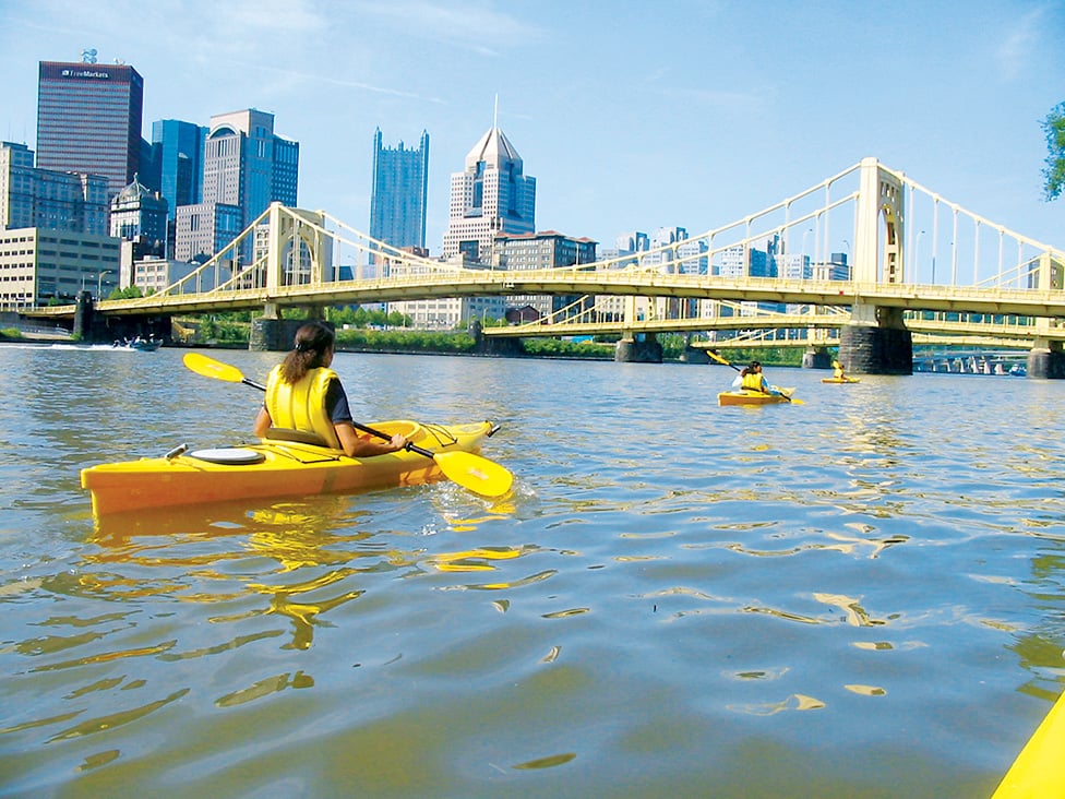 Kayak Pittsburgh Photograph of Kayak Pittsburgh courtesy of Visit Pittsburgh 