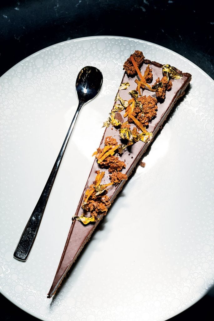 Chocolate torta with candied orange. Photo by Scott Suchman.