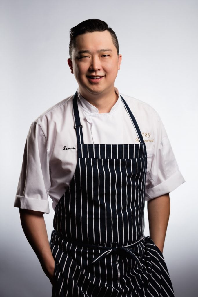 Chef Samuel Kim first cooked at 1789 a decade ago under chef Ris Lacoste before heading to NYC. 