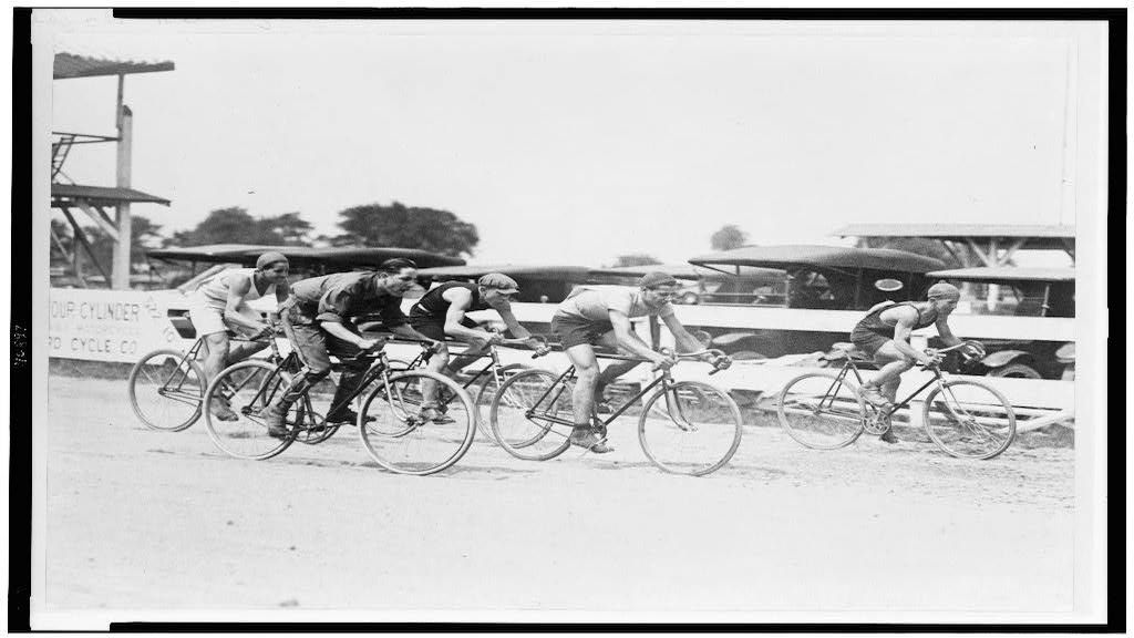 1922 bike race in Washington D.C. Photographer Unknown