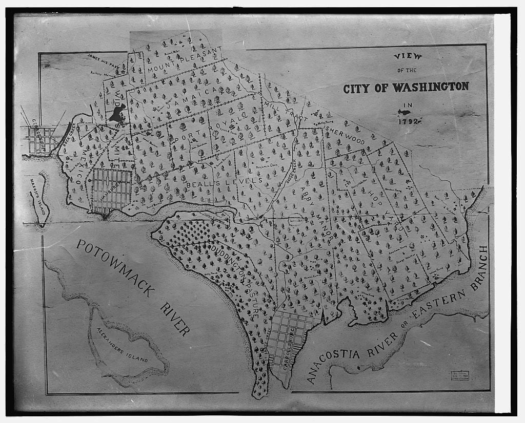 Washington DC 1792 map