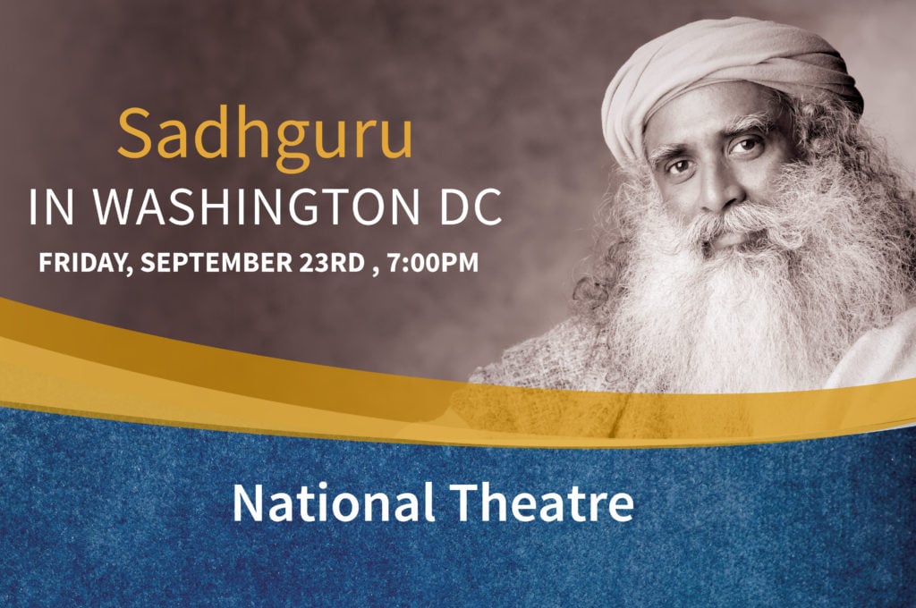 Are You Stressed Out? – Meet, Mingle, Meditate with Sadhguru in Washington DC