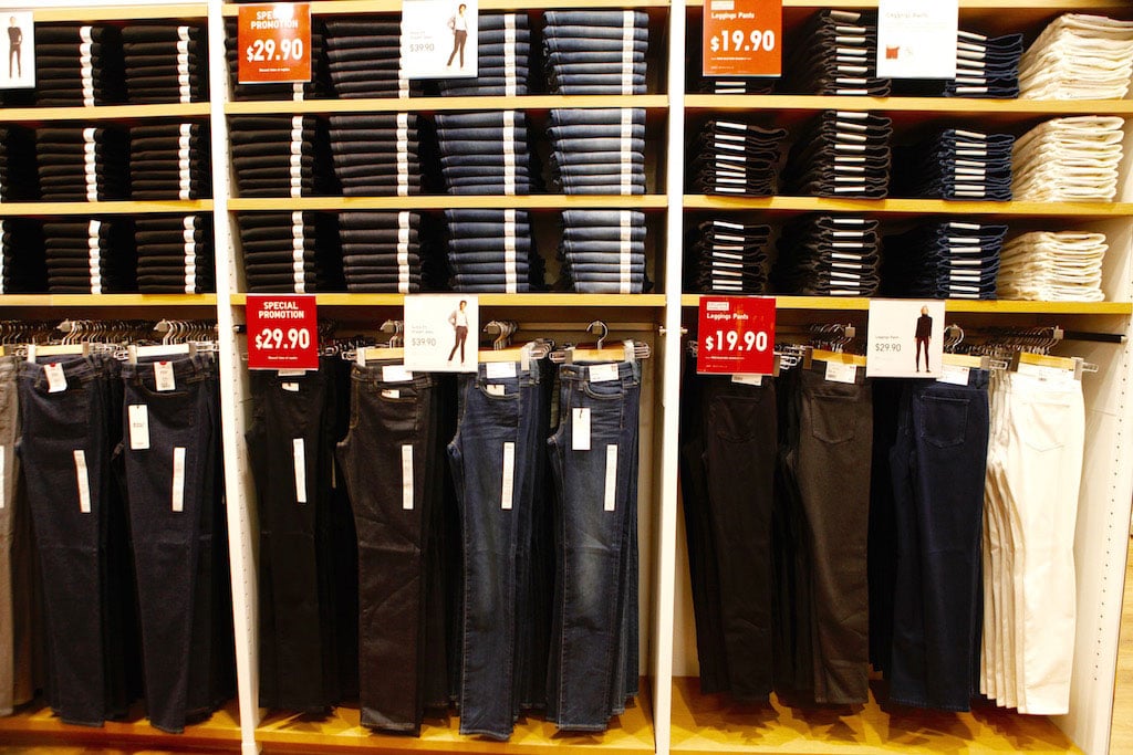 Inexpensive denim is one of the best things about shopping at Uniqlo.