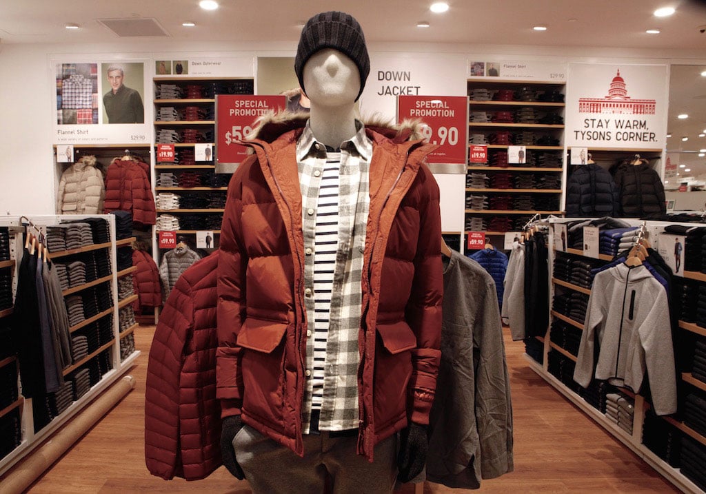 Much of the store's current stock is all about staying warm through the winter. 